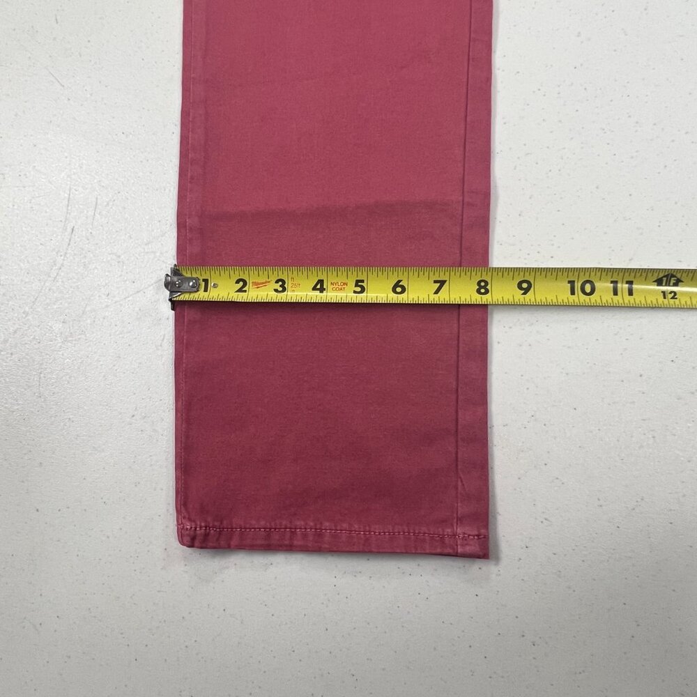 johnnie-O Carmel Sateen 5-Pocket Pants Malibu Red Size 38X32 - Picture 5 of 10